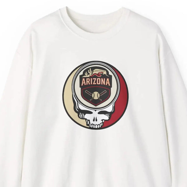 Grateful Dead - Arizona Diamondbacks Stealie Grateful Dead Crewneck Sweatshirt - MLB - StealieShop